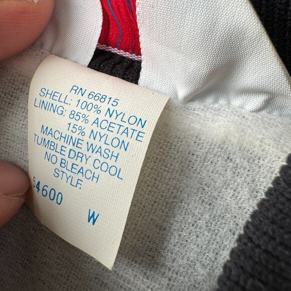 Vintage Al Kader Shriners Fraternity Jacket Satin Black Snap Bomber L Portland - Picture 9 of 9